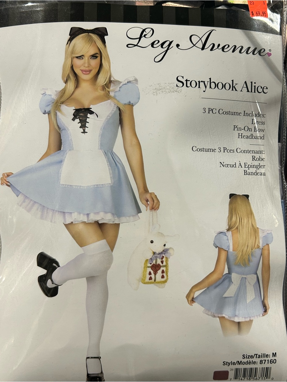 Leg Avenue Storybook Alice Kids Costume - Light Blue & White